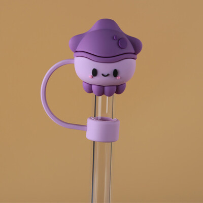 1 gab Silikona blīvējuma salmu spraudnis Atkārtoti lietojams dzeramais putekļu vāciņš Karikatūras aizbāžņi Padomi Vāks uzvalks Virtuves krūze DIY piederumi