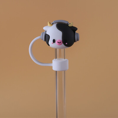 1 gab Silikona blīvējuma salmu spraudnis Atkārtoti lietojams dzeramais putekļu vāciņš Karikatūras aizbāžņi Padomi Vāks uzvalks Virtuves krūze DIY piederumi