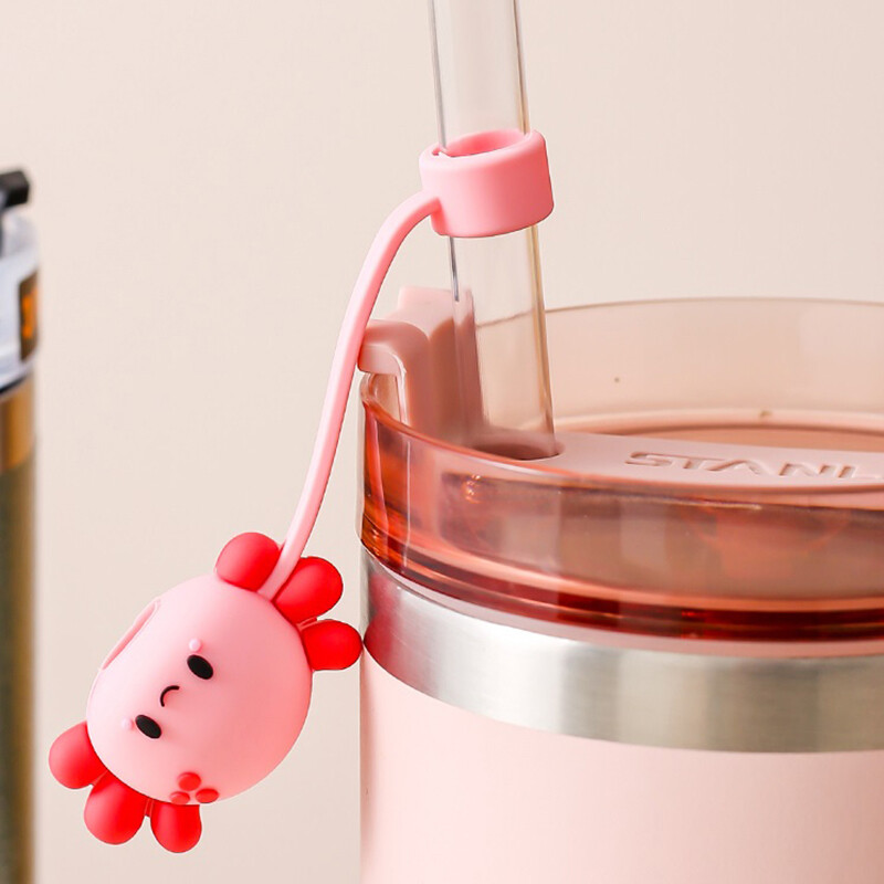 1 gab Silikona blīvējuma salmu spraudnis Atkārtoti lietojams dzeramais putekļu vāciņš Karikatūras aizbāžņi Padomi Vāks uzvalks Virtuves krūze DIY piederumi