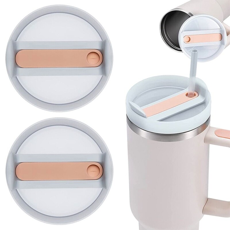 40Oz noslēdzošais pudeles vāks, necaurlaidīgs pret šļakatām, vienkāršā plastmasas rezerves vāki, kas paredzēti Stanley Quencher H2.0 40 oz Tumber Cup