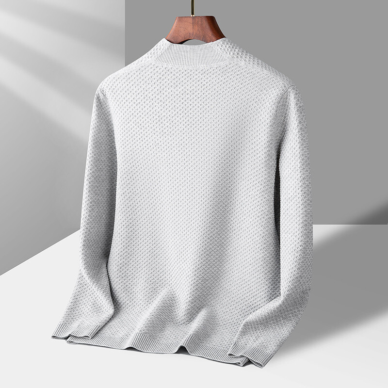 Klasisks polo raksta jaciņš vīriešiem, šalle bez rāvējslēdzēja, ikdienas darbs, plāns lietišķs mētelis, tekstūras augšdaļa