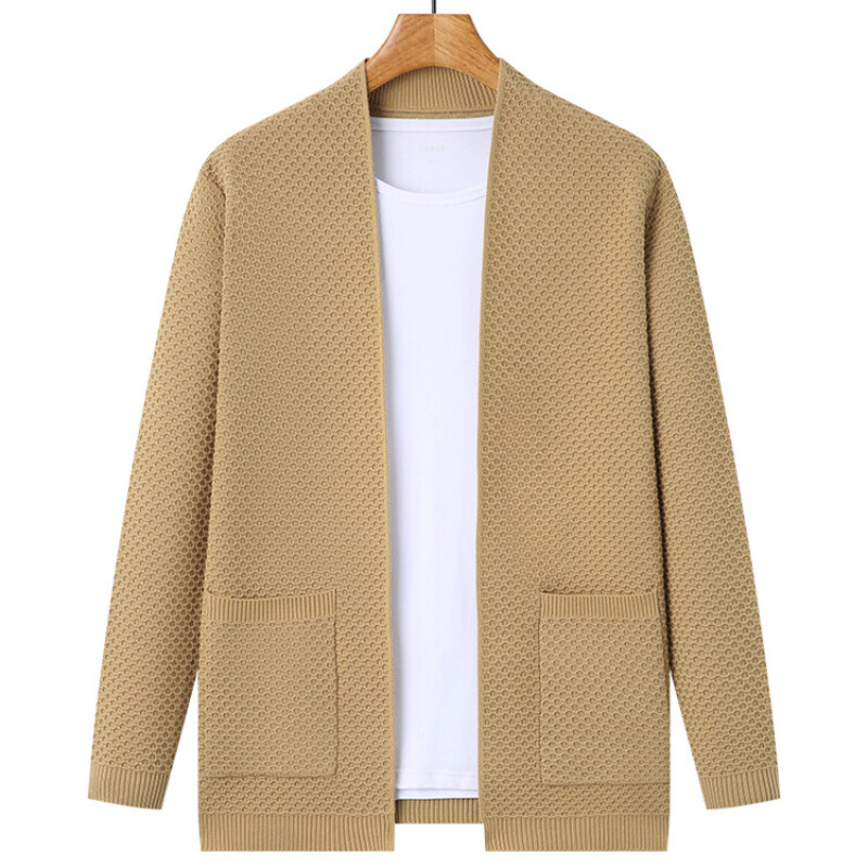 Klasisks polo raksta jaciņš vīriešiem, šalle bez rāvējslēdzēja, ikdienas darbs, plāns lietišķs mētelis, tekstūras augšdaļa