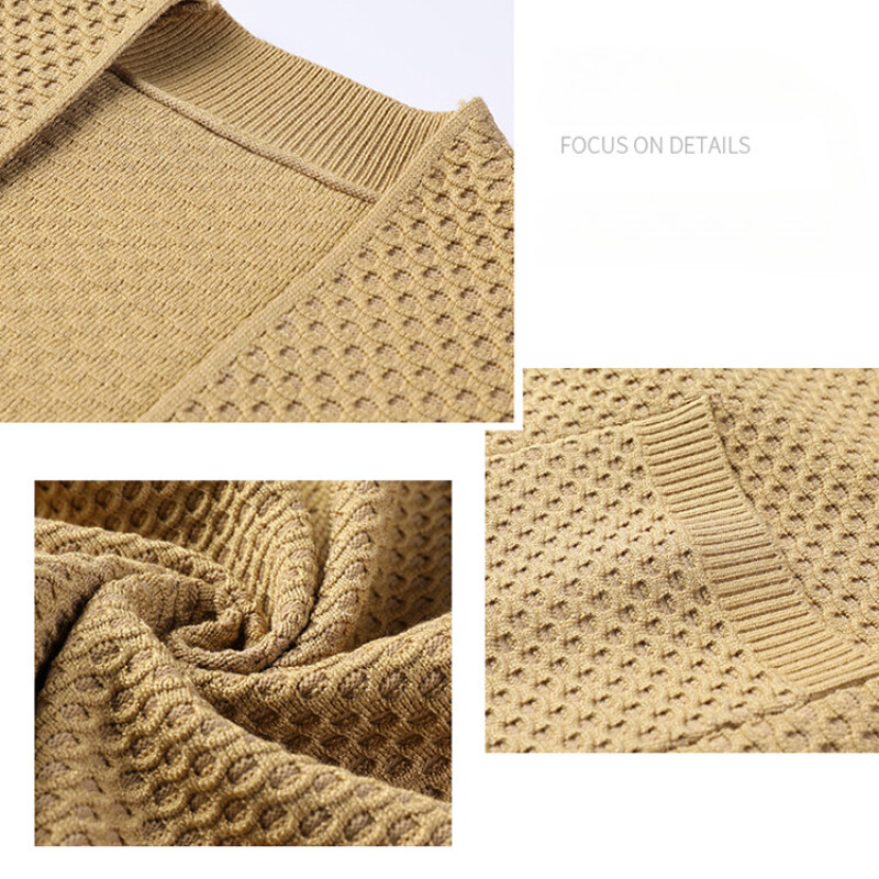 Klasisks polo raksta jaciņš vīriešiem, šalle bez rāvējslēdzēja, ikdienas darbs, plāns lietišķs mētelis, tekstūras augšdaļa