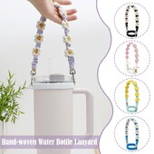 Käsitsi kootud rippuv pudeli tropihoidja Stanley jaoks reguleeritava veetassi rihmaga elastne riba disain Stanley tassi tarvikule V8H5