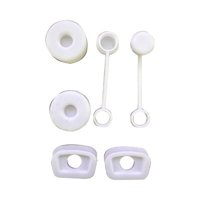 6 gab. Glabājiet savu krūzi tīru un kārtīgu pret izšļakstījumu necaurlaidīgu aizbāžņu komplekts Stenlija-Tumbler kvadrātveida apaļajam silikona pretizliešanas aizbāznim