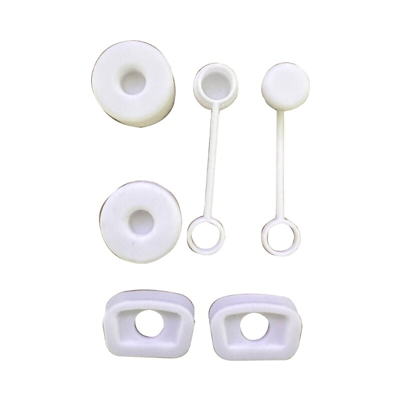 6 gab. Glabājiet savu krūzi tīru un kārtīgu pret izšļakstījumu necaurlaidīgu aizbāžņu komplekts Stenlija-Tumbler kvadrātveida apaļajam silikona pretizliešanas aizbāznim