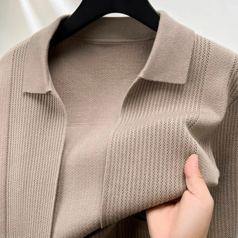 Cardigan tricotat pentru bărbați de înaltă calitate de toamnă și iarnă pentru afaceri, ocazional, confortabil, multifuncțional