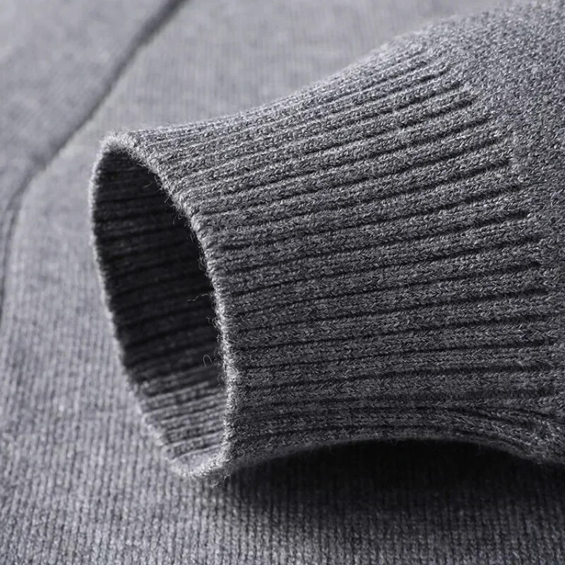 Új férfi őszi és téli alkalmi dizájn kardigán vastag hosszú ujjú, gombos kabát kardigán pulóver