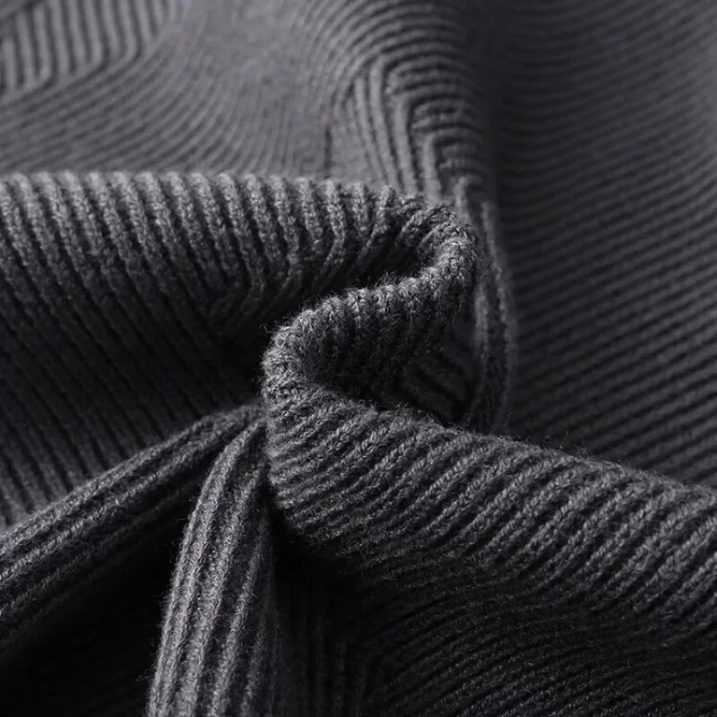 Őszi és téli férfi alkalmi dizájn kardigán vastag, hosszú ujjú gombos dzseki kardigán pulóver