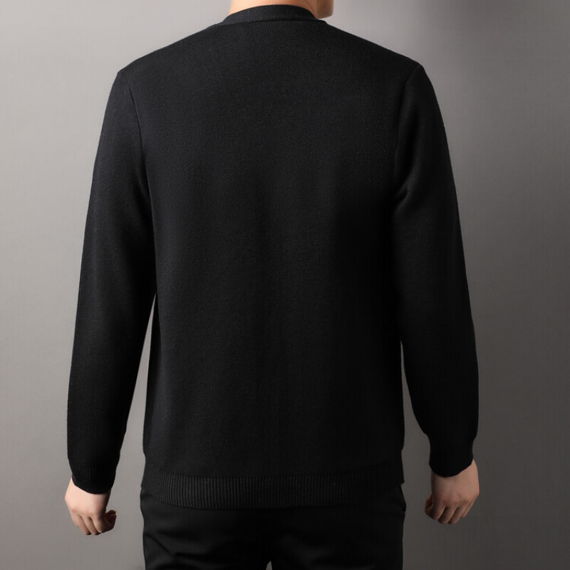 Férfi őszi és téli alkalmi tervezésű kardigán vastag, hosszú ujjú, gombos kabát kardigán pulóver