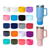 1vnt 7,5 cm silikoninio puodelio bagažinės dugnas, neslystantis apsauginis rankovių dangtelis, skirtas Stanley 40 uncijų termoso puodelis 30 uncijų vandens buteliui