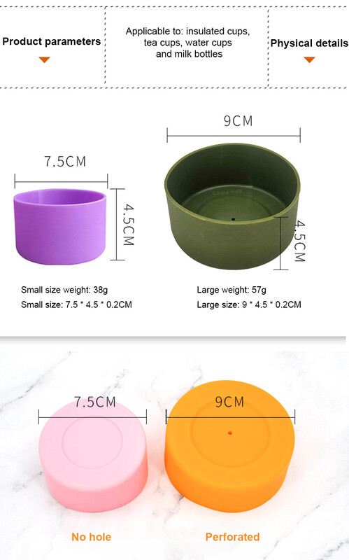 1vnt 7,5 cm silikoninio puodelio bagažinės dugnas, neslystantis apsauginis rankovių dangtelis, skirtas Stanley 40 uncijų termoso puodelis 30 uncijų vandens buteliui