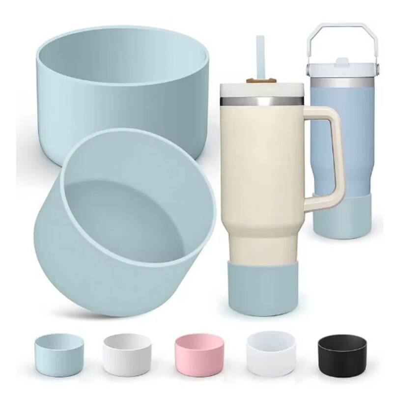 1vnt 7,5 cm silikoninio puodelio bagažinės dugnas, neslystantis apsauginis rankovių dangtelis, skirtas Stanley 40 uncijų termoso puodelis 30 uncijų vandens buteliui