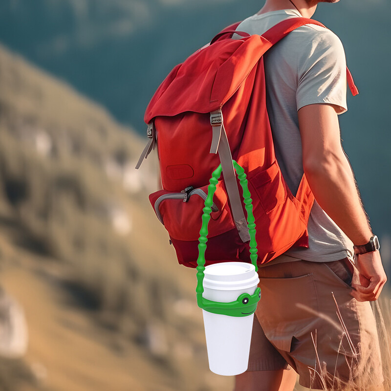 Új szilikon vizes palackszíj kulacstartó Univerzális hordozható palackhordozó pánt Stanley 8-40 oz csészetartozékokhoz