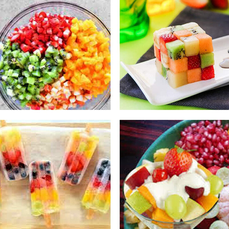 Nerūdijančio plieno kiaušinių smulkintuvas Kietai virtų kiaušinių pjaustymo įrankis Vaisių kubelių pjaustyklė sūriui Morkoms Bulvių pjaustyklė Vaisių kubelių pjaustyklė