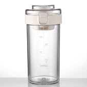 360/500 ml utazási műanyag átlátszó ivópalack Sport vizes palack ivópohár Citromháló Szivárgásmentes kültéri kempinghez, edzőteremhez