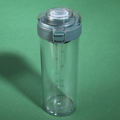 360/500 ml utazási műanyag átlátszó ivópalack Sport vizes palack ivópohár Citromháló Szivárgásmentes kültéri kempinghez, edzőteremhez