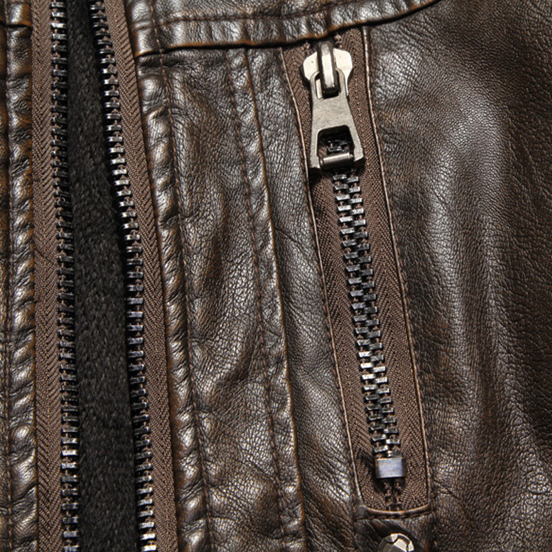 Mens Plus Velvet Ανδρικό Χειμερινό Ζεστό Δερμάτινο Παλτό Μοτοσικλέτας Ανδρικό Moto Biker Riding Fleece Δερμάτινο Μπουφάν Παχύ Δερμάτινο Παλτό Άνδρας