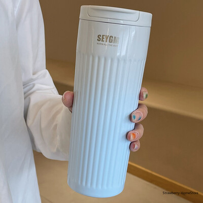 500 ml-es hordozható kávésbögrék rozsdamentes acél termopalackok autós irodai vizes palackok vákuumpalackok kávéscsésze utazási hőcsésze