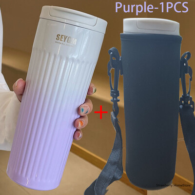 500 ml-es hordozható kávésbögrék rozsdamentes acél termopalackok autós irodai vizes palackok vákuumpalackok kávéscsésze utazási hőcsésze