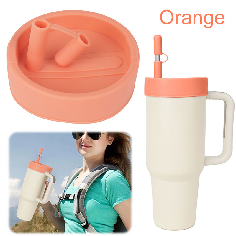 Szilikon kiömlésgátló dugó szalma sapka porálló csésze fedél Újrahasználható kiömlésgátló Stanley 40 oz pohárhoz