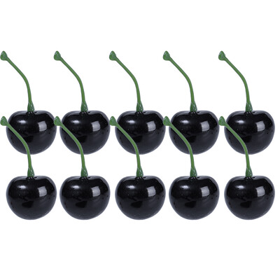 50/10 buc. Model de fructe artificiale de cireșe false, ornament de cireșe, artizanat, accesorii pentru fotografie, decorațiuni de petrecere, decorațiuni pentru casă