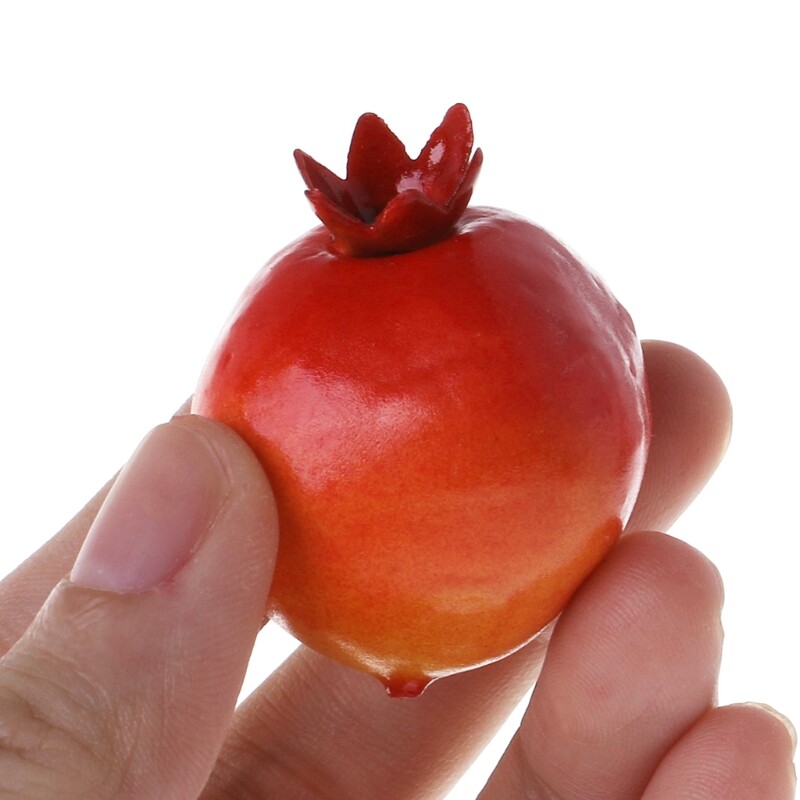 Új 20db Élethű szimuláció mesterséges gránátalma hamis gyümölcs otthoni parti dekoráció dekoratív hab műgyümölcs fotózási kellékek