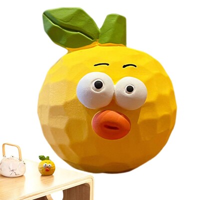 Viltus augļu koka grebumu stila sveķu stila augļi statujas rotājumi mājas dekorēšana radošs viltotu un smieklīgu augļu dekors viesistabas dīvānam