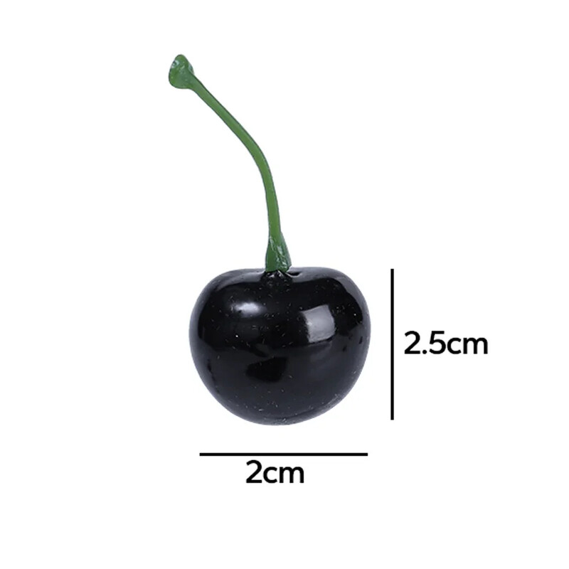 50/10 gab. Mākslīgo augļu modelis Viltus ķiršu simulācijas ķiršu rotājumi Amatniecība Ēdienu fotografēšana Rekvizīti ballīšu dekors Mājas dekorēšana