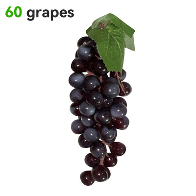 Mesterséges gyümölcs-szőlő-szimulált szőlőfürtök Élethű hamis gyümölcsök Műanyag műgyümölcs-díszek esküvői kellékekhez