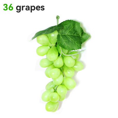 Mesterséges gyümölcs-szőlő-szimulált szőlőfürtök Élethű hamis gyümölcsök Műanyag műgyümölcs-díszek esküvői kellékekhez