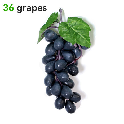 Mesterséges gyümölcs-szőlő-szimulált szőlőfürtök Élethű hamis gyümölcsök Műanyag műgyümölcs-díszek esküvői kellékekhez