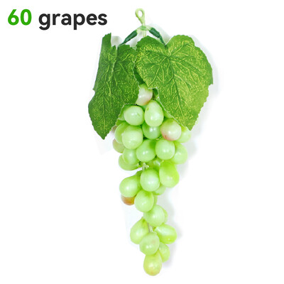 Mesterséges gyümölcs-szőlő-szimulált szőlőfürtök Élethű hamis gyümölcsök Műanyag műgyümölcs-díszek esküvői kellékekhez