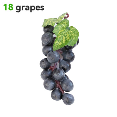 Mesterséges gyümölcs-szőlő-szimulált szőlőfürtök Élethű hamis gyümölcsök Műanyag műgyümölcs-díszek esküvői kellékekhez