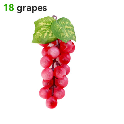 Mesterséges gyümölcs-szőlő-szimulált szőlőfürtök Élethű hamis gyümölcsök Műanyag műgyümölcs-díszek esküvői kellékekhez