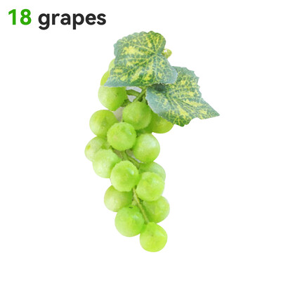 Mesterséges gyümölcs-szőlő-szimulált szőlőfürtök Élethű hamis gyümölcsök Műanyag műgyümölcs-díszek esküvői kellékekhez