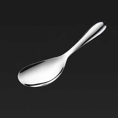 1 db sűrített rozsdamentes acél rizskanál fogantyúval, tapadásmentes főzőlapáttal nagy adagolókanál rizses konyhai eszközökhöz