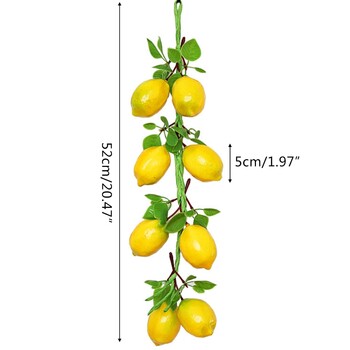 Simulation Artificial Fruit Lemon String for Restaurant Hotel Home Garden Wedding Kitchen Decoration 87HA