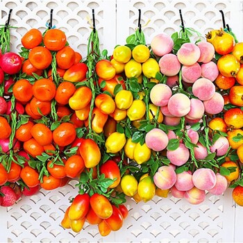 Simulation Artificial Fruit Lemon String for Restaurant Hotel Home Garden Wedding Kitchen Decoration 87HA