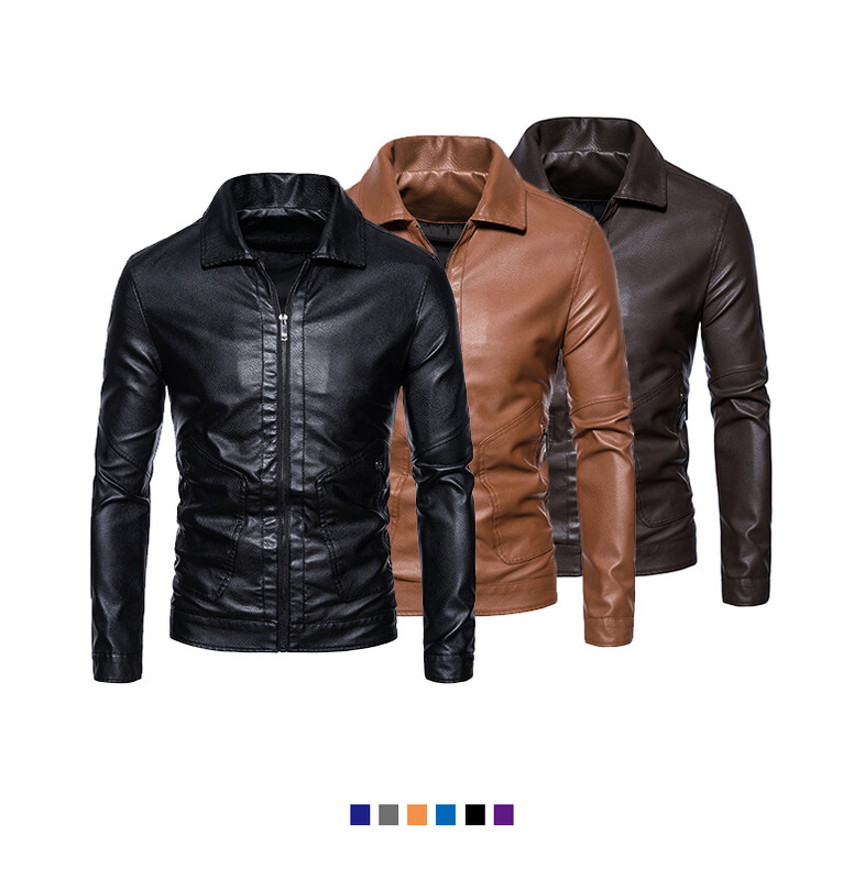 2023-as divat vadonatúj férfi motoros bőrkabát Slim férfi bőrkabát felsőruházat férfi férfi bőrkabátokhoz