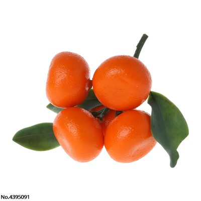 Valósághű, élethű mesterséges mandarin gyümölcs narancs Hamis kijelző ételdekoráció Otthoni parti dekoráció