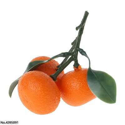 Valósághű, élethű mesterséges mandarin gyümölcs narancs Hamis kijelző ételdekoráció Otthoni parti dekoráció
