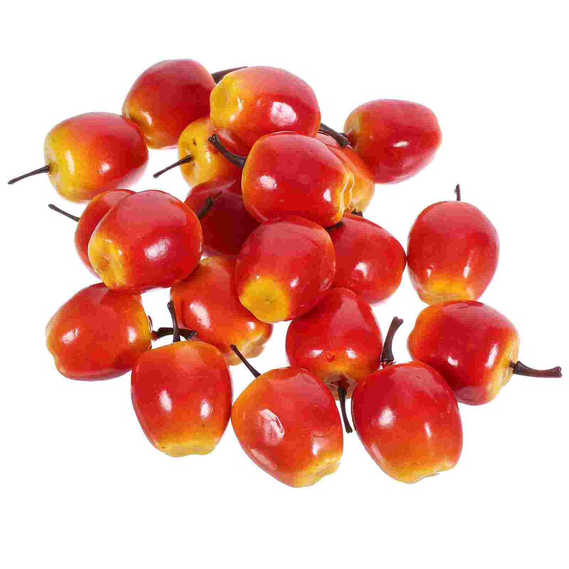 20 db szimulált kis modellek modellkészlet mesterséges alma modellek szimulációs modellek hamis díszhab élethű otthon