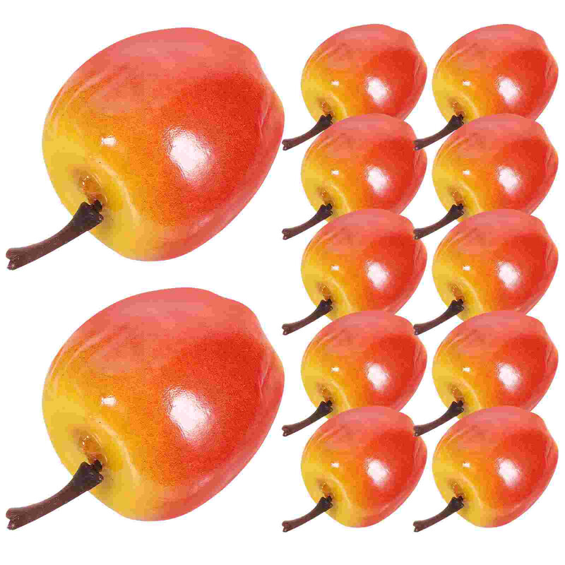 20 db szimulált kis modellek modellkészlet mesterséges alma modellek szimulációs modellek hamis díszhab élethű otthon