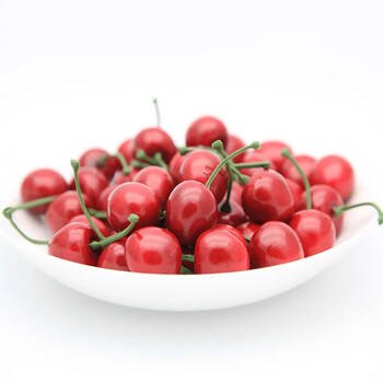 Μονόκεφαλο τεχνητό κεράσι Fake Fruit Model Simulation Cherry Στολίδι Φωτογραφικά στηρίγματα για το σπίτι Διακόσμηση σπιτιού Προμήθειες πάρτι για παιδιά