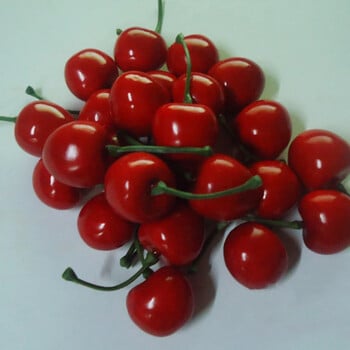 Μονόκεφαλο τεχνητό κεράσι Fake Fruit Model Simulation Cherry Στολίδι Φωτογραφικά στηρίγματα για το σπίτι Διακόσμηση σπιτιού Προμήθειες πάρτι για παιδιά