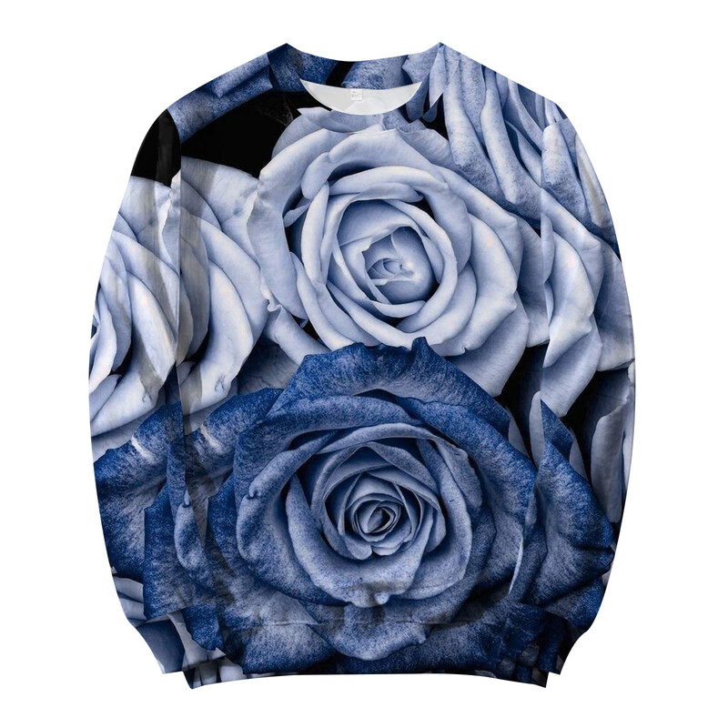 Valentīna dienas sērijas 3D digitālās drukas džemperis ar apkakli