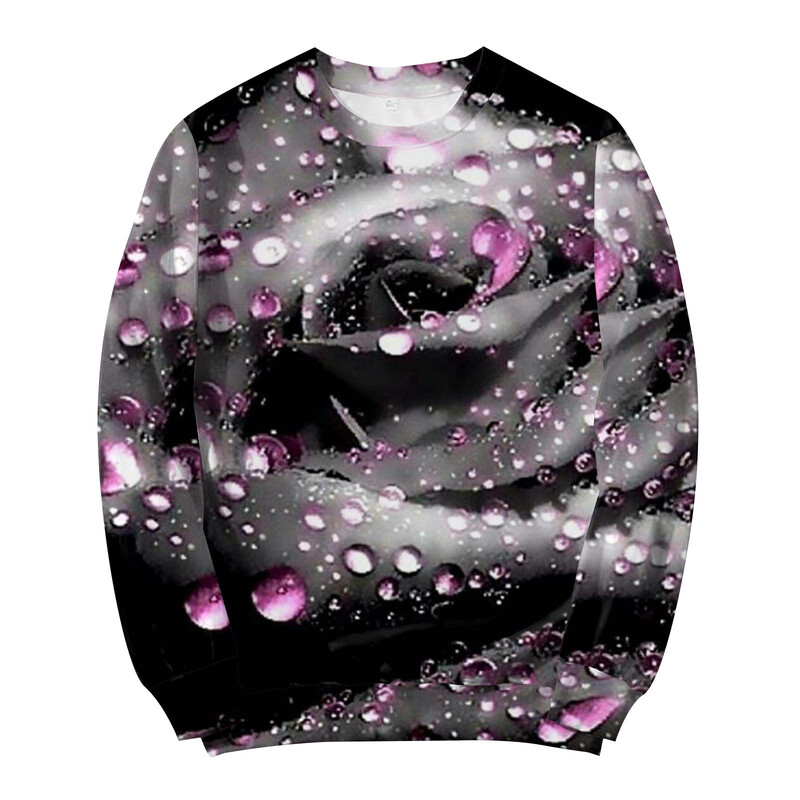 Valentīna dienas sērijas 3D digitālās drukas džemperis ar apkakli
