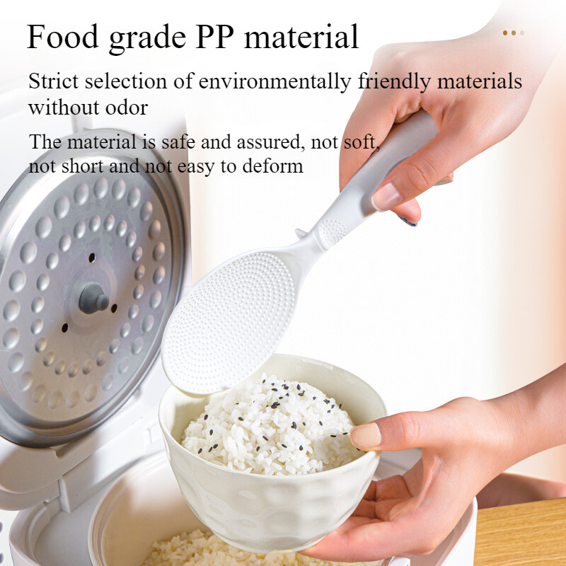 Zackoo piekārta, nepiedegoša rīsu karote, stāvoša plastmasas rīsu vārīšanas lāpsta Plīts Lāpstiņa Galda piederumi Virtuves gatavošanas piederumi