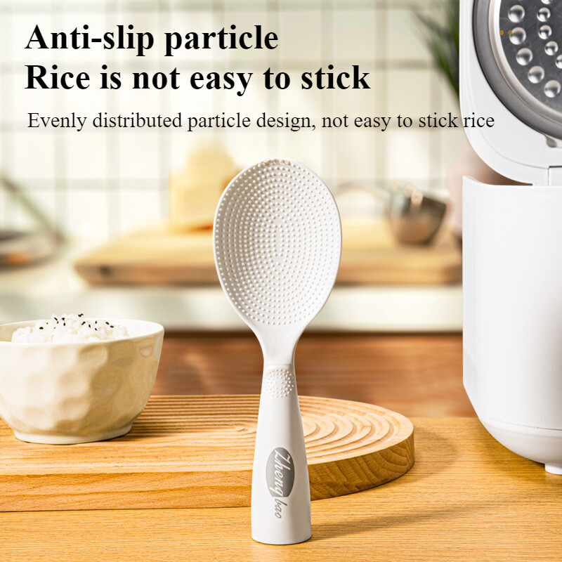 Zackoo piekārta, nepiedegoša rīsu karote, stāvoša plastmasas rīsu vārīšanas lāpsta Plīts Lāpstiņa Galda piederumi Virtuves gatavošanas piederumi